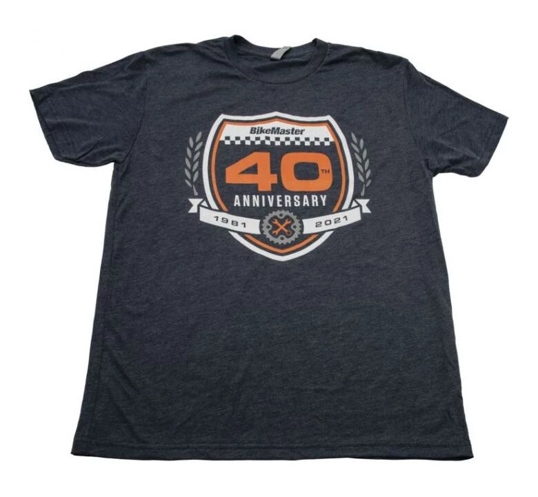 BikeMaster 40Th Emblem T-Shirt 3 BikeMaster 40Th Emblem T-Shirt