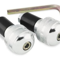 BikeMaster Anti Vibration Bar Ends -Cheap BikeMaster Store bike master anti vibration bar ends silver