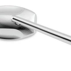 BikeMaster Lined Oval Tube Mirrors -Cheap BikeMaster Store bike master lined oval tube mirror chrome