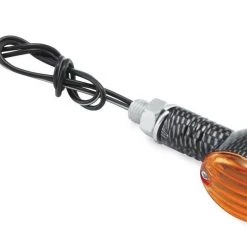 BikeMaster Mini-Stalk Turn Signals -Cheap BikeMaster Store bike master mini stalk turn signals carbon amber 1