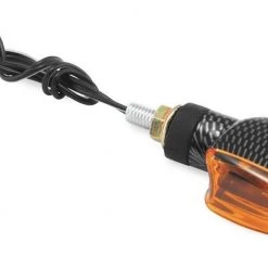 BikeMaster Mini-Stalk Turn Signals -Cheap BikeMaster Store bike master mini stalk turn signals carbon amber 2